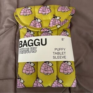 NEW BAGGU Peanuts Snoopy 8” Puffy Tablet Sleeve